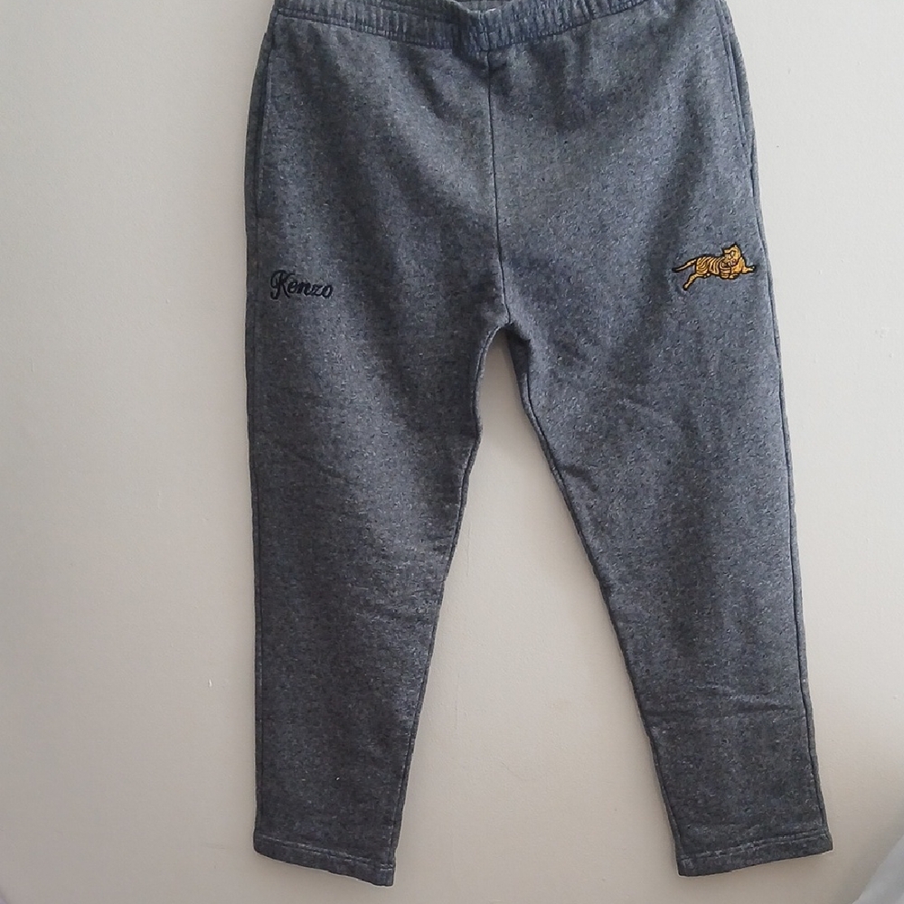Kenzo Kids Charcoal Joggers with Tiger Patch